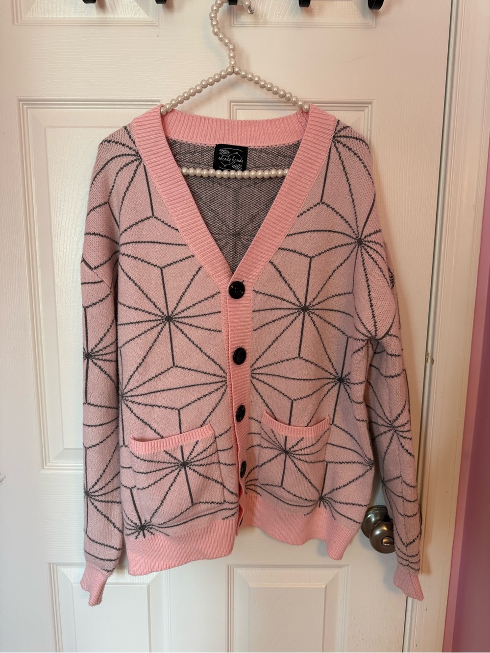 Demon Slayer Nezuko Print Cardigan